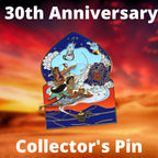 Loungefly Disney Aladdin Trading Pin with Jasmine and Genie, Individually Boxed Collectors Enamel Pins, 3 Inches