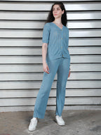 High Star Women Blue Co-Ord