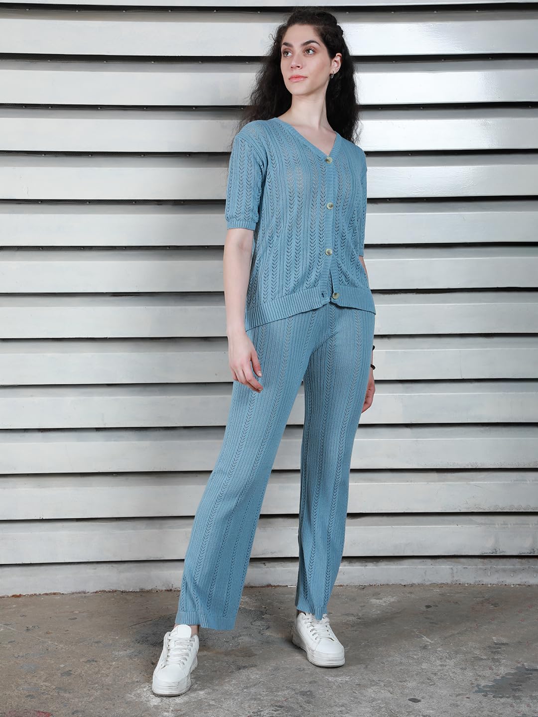 High Star Women Blue Co-Ord