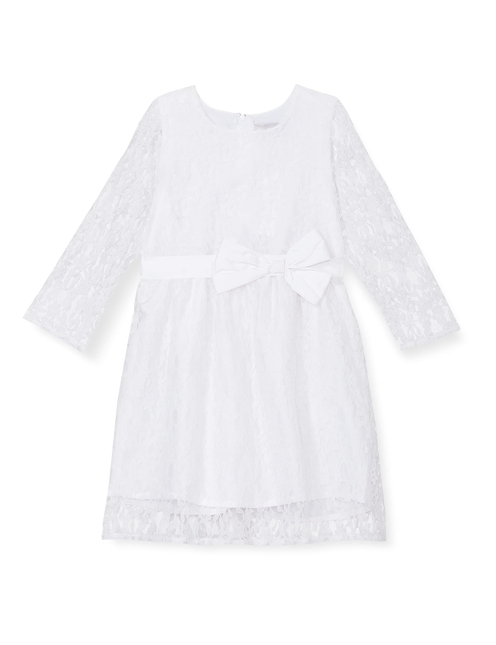 A.T.U.N. Girls Double Bow Dress White
