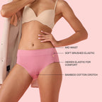 Enamor WomenS Cotton Blend Classic Solid Briefs (Pack Of 1) (Ip01_Rose Blush