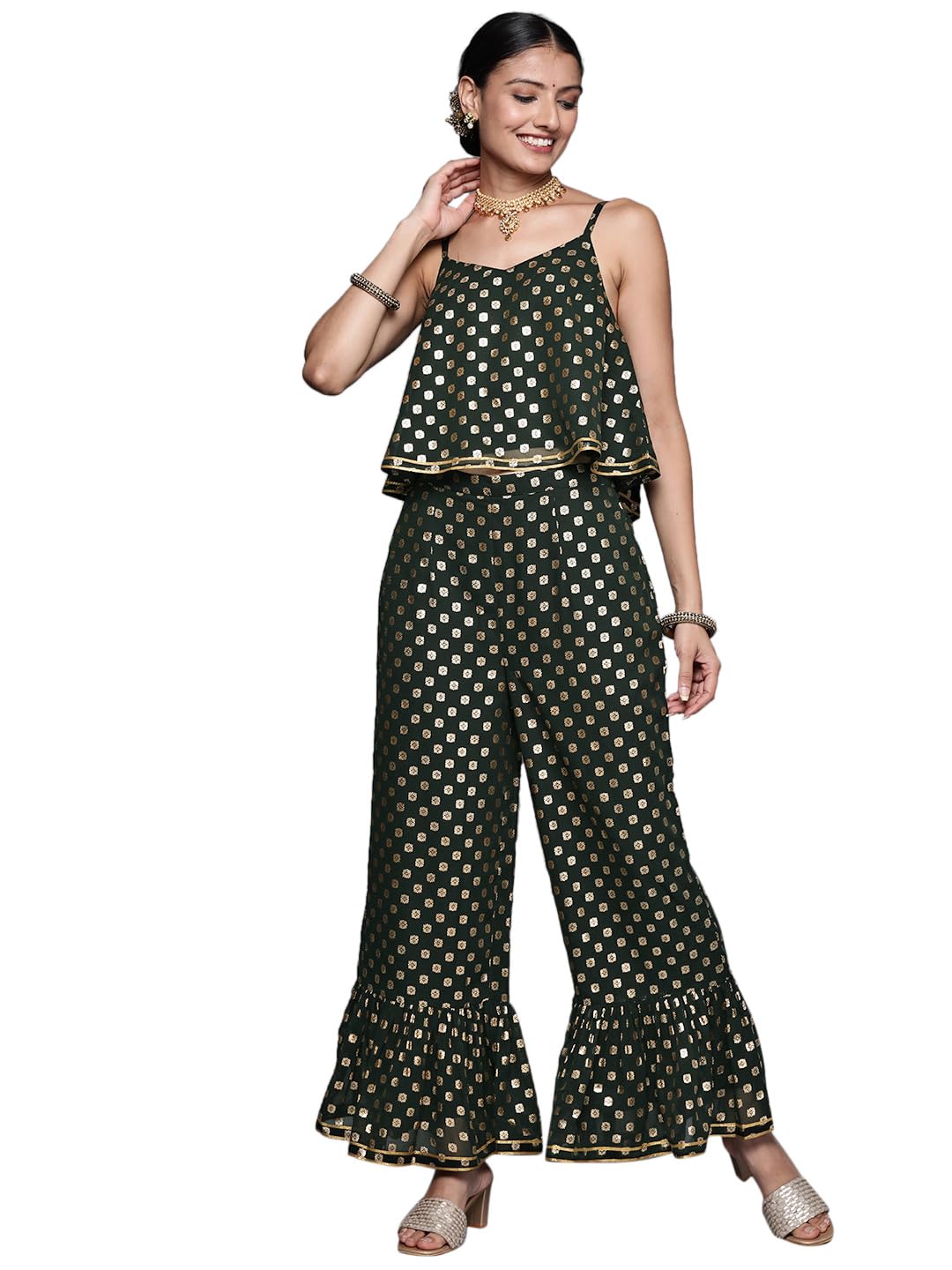 Libas Womens Printed Georgette Co-Ord Set For Women
