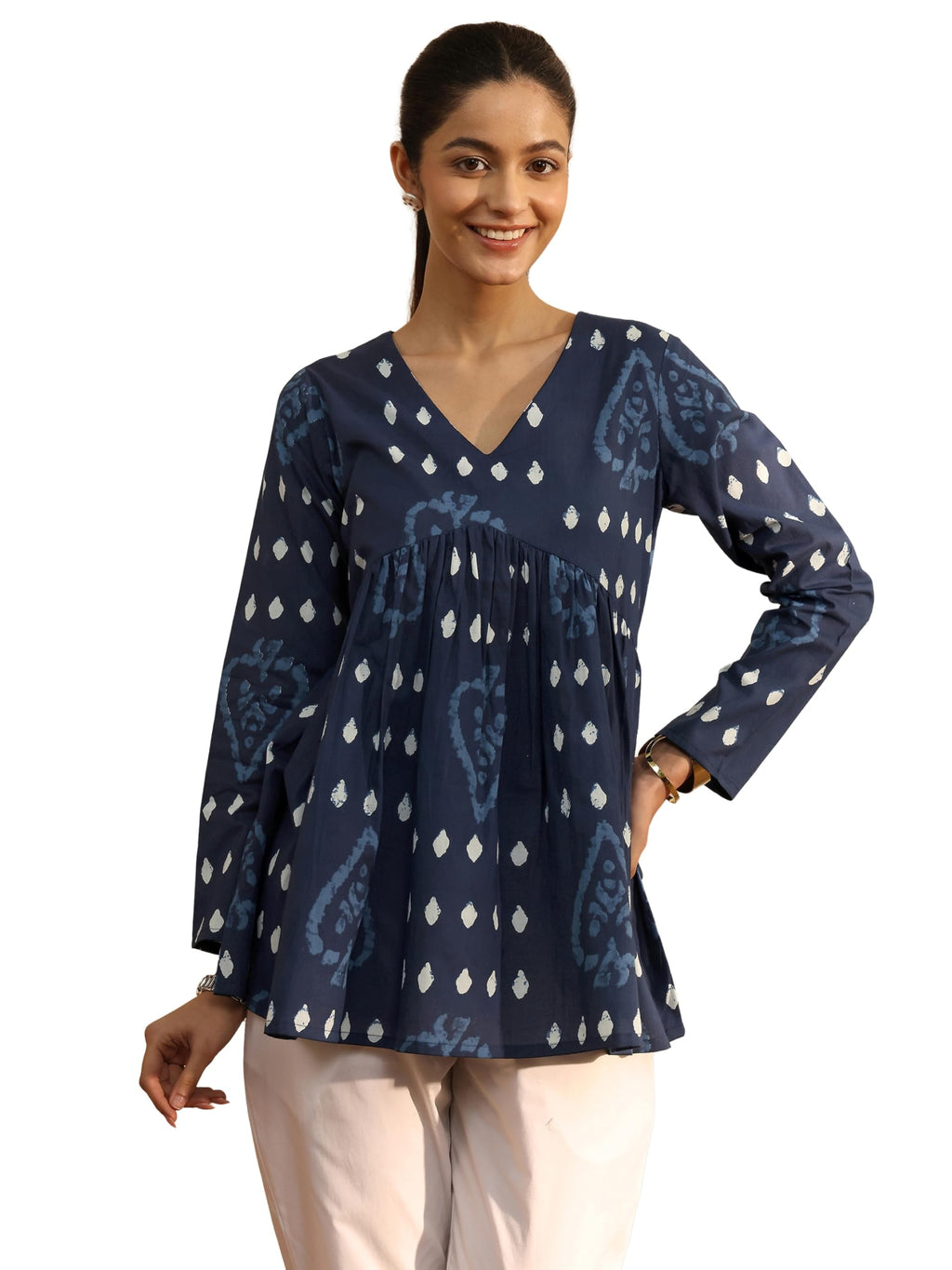 Libas Printed Cotton A-Line Tunic-98345Xxl