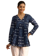 Libas Printed Cotton A-Line Tunic-98345Xxl
