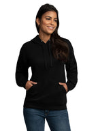 Fruit of the Loom Eversoft Fleece Hoodies, Moisture Wicking & Breathable, Hooded Sweatshirt, Black Pullover, Large