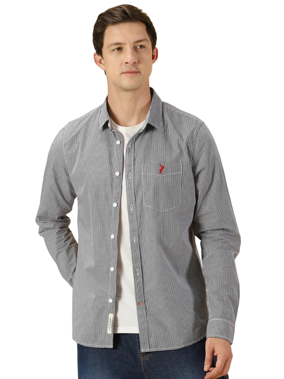 Thomas Scott Stripes Long Sleeve Casual Shirt with Spread Coller Shirts for Mens