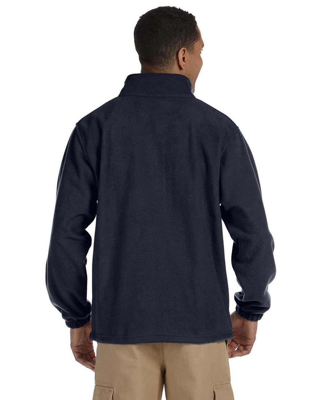 Mens 8 oz Full-Zip Fleece - BLAcK - 5XL(D0102H7NBI2)