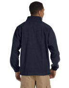 Mens 8 oz Full-Zip Fleece - BLAcK - 5XL(D0102H7NBIT)