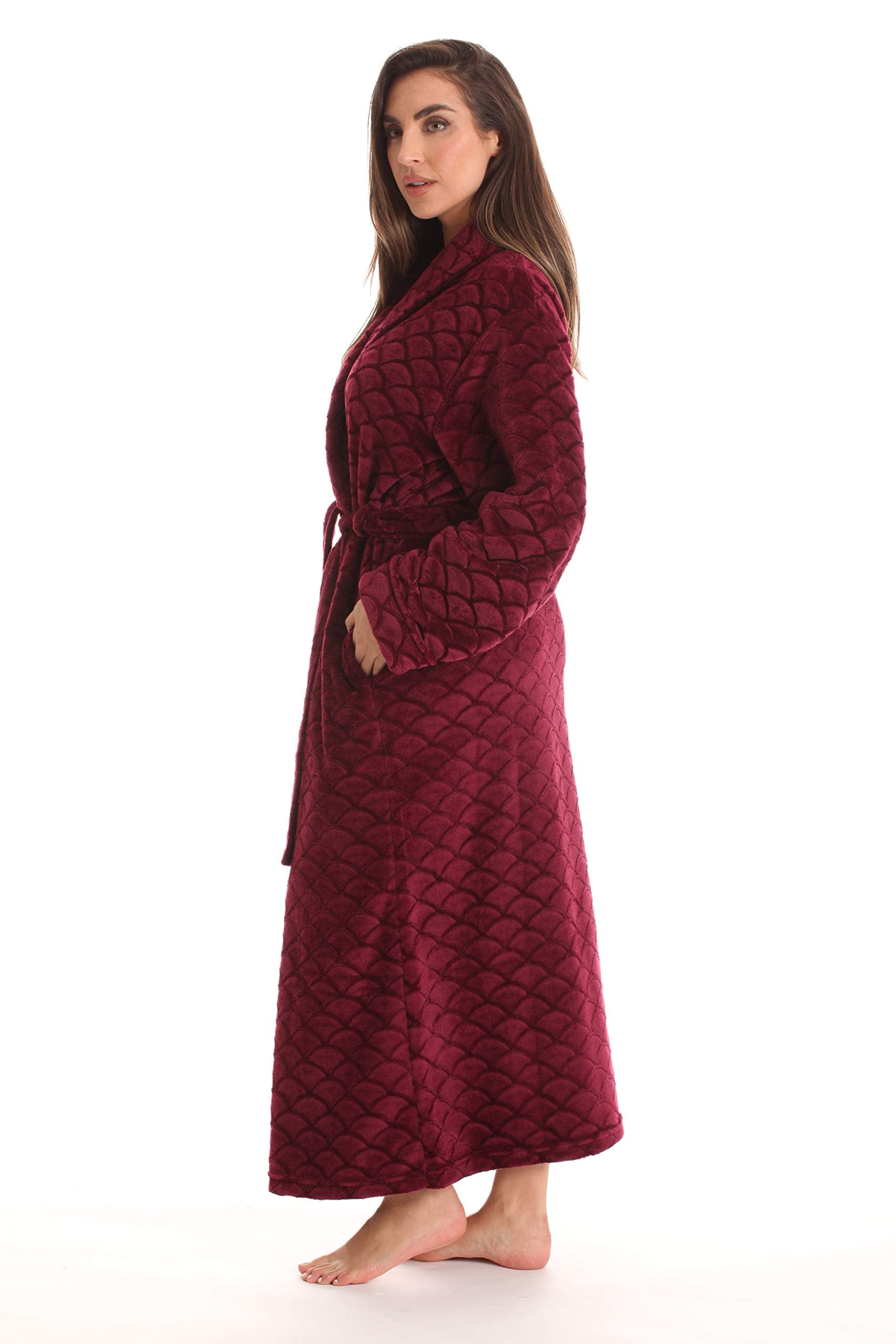 Just Love Kimono Robe Long Bath Robes for Women 6813-BUR-S