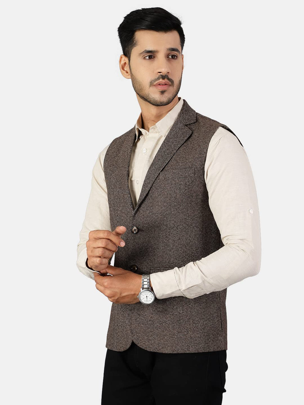 Wintage Men'S Tweed  Modi Nehru Jacket