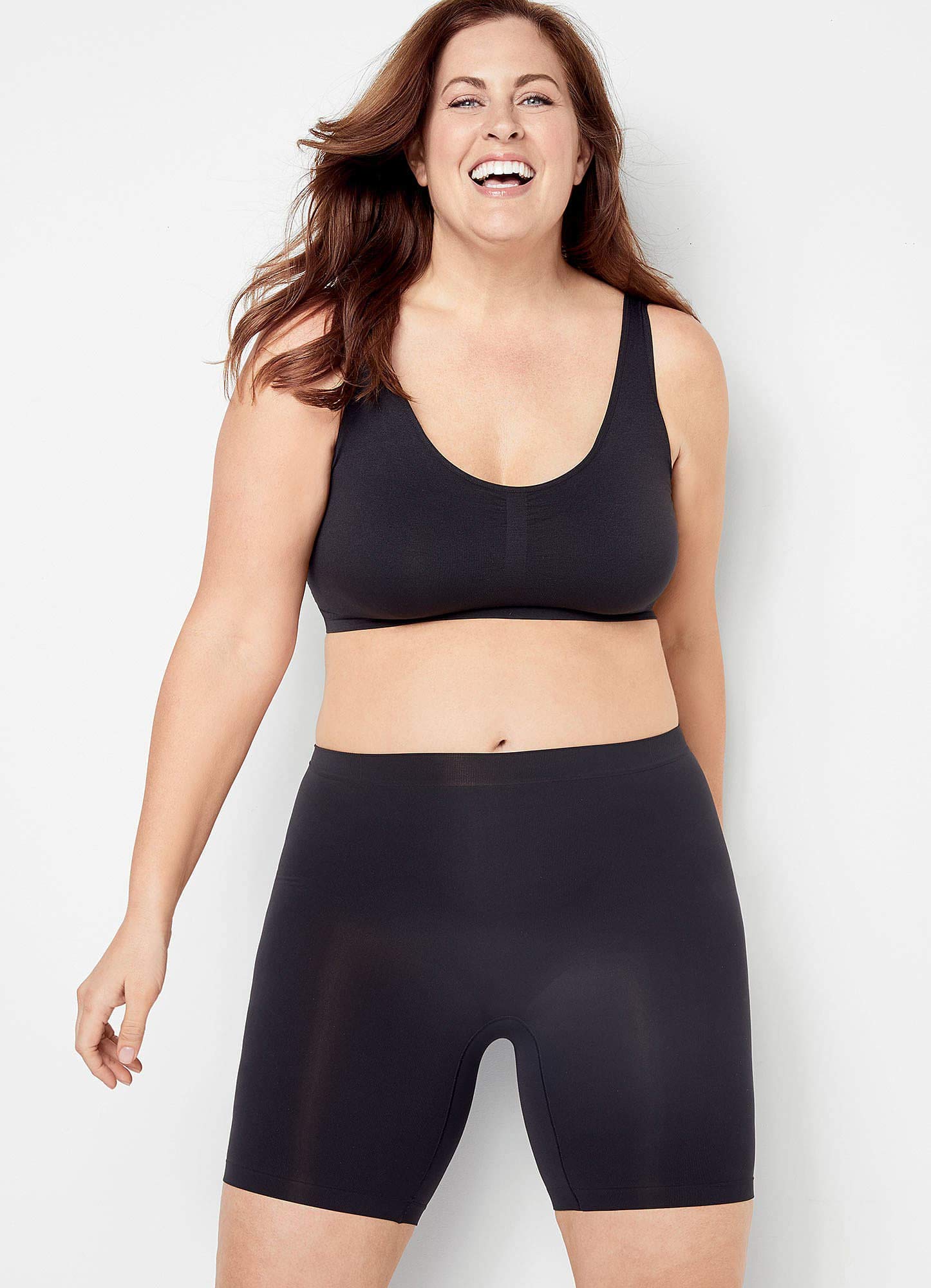 Jockey Womens Underwear Skimmies Slipshort, Black, 2x