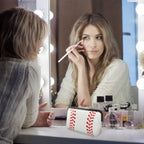 AJLTPA Cosmetic Bag Waterproof Neoprene Zipper Pouch Travel Portable Toiletry Makeup Bags Organizer Case for Women and Girls, Cu