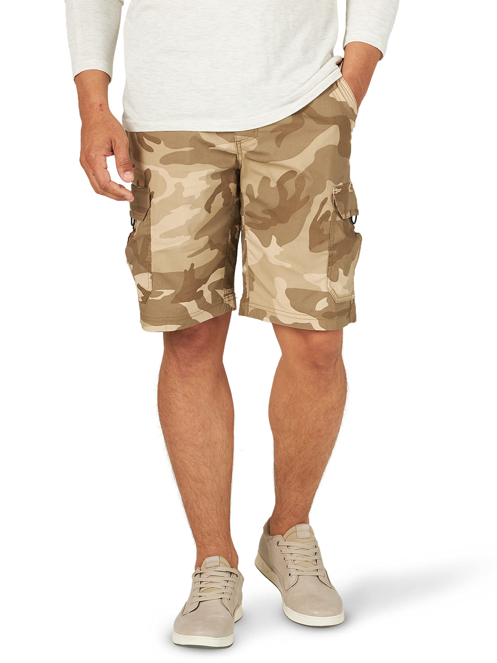 Lee Men's Extreme Motion Crossroad Cargo Short, New Mountain Lion Camo, 40