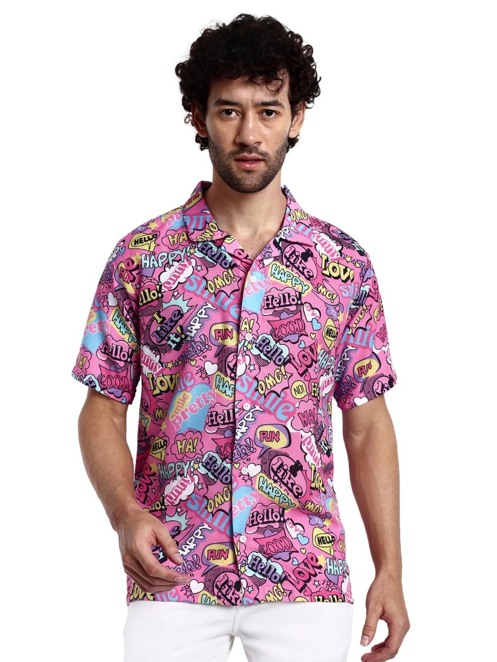 OM SAI LATEST CREATION Mens Shirt || Rayon Shirts for Men || Printed Cool Shirts || Short Sleeve Shirt for Boys || Daily, Beach