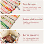 ZLFSRQ Makeup Bag Travel Cute Cosmetic Bag for Women Large Capacity Rainbow Makeup Pouch Zipper Cosmetic Pouch for Purse Aesthet