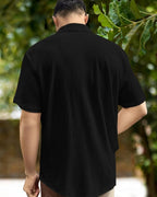 I Enterprise MenS Regular Fit Solid Soft Touch Cotton Casual Shirt Design With Spread Collar & Half Sleeve (Pack Of 2) Color_Ma