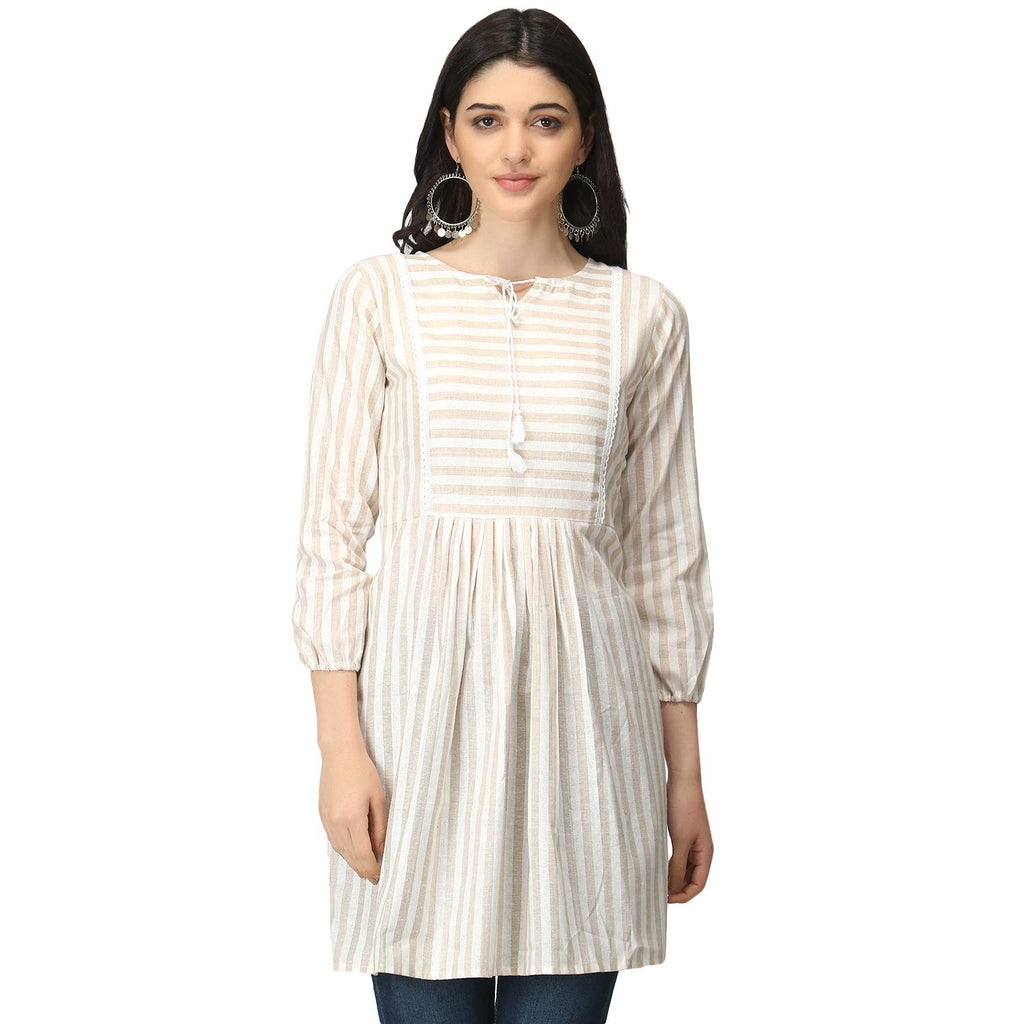 Om Sai Latest Creation Slub Rayon Fully Stitched Anarkali Foil Print Kurti For Women & Girls On Jeans Palazzo Or Skirt (Plus Siz