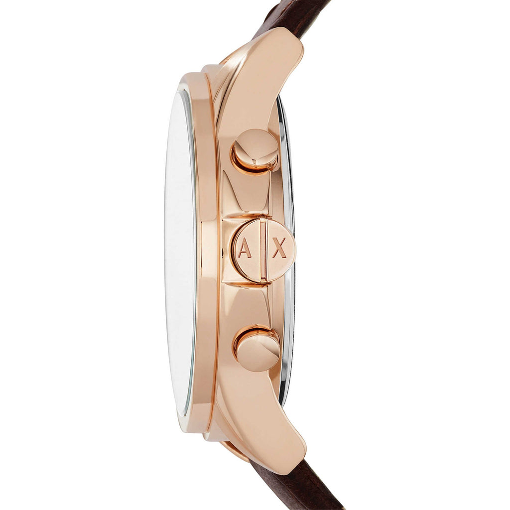 A|X Armani Exchange Men's Chronograph Brown Leather Watch (Model: AX2508)