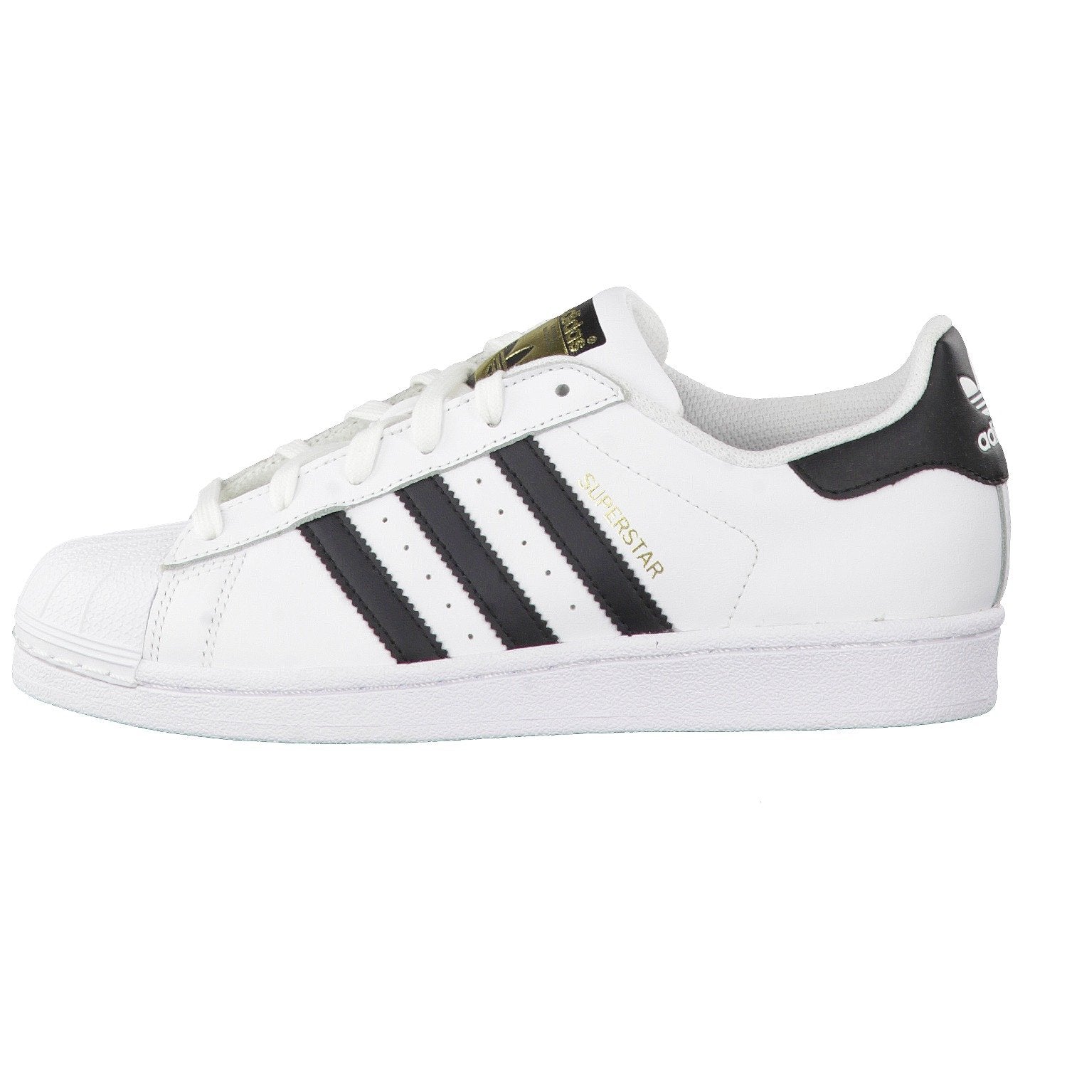 adidas Originals unisex child Superstar Sneaker, White/Core Black/Core White, 7 Big Kid US