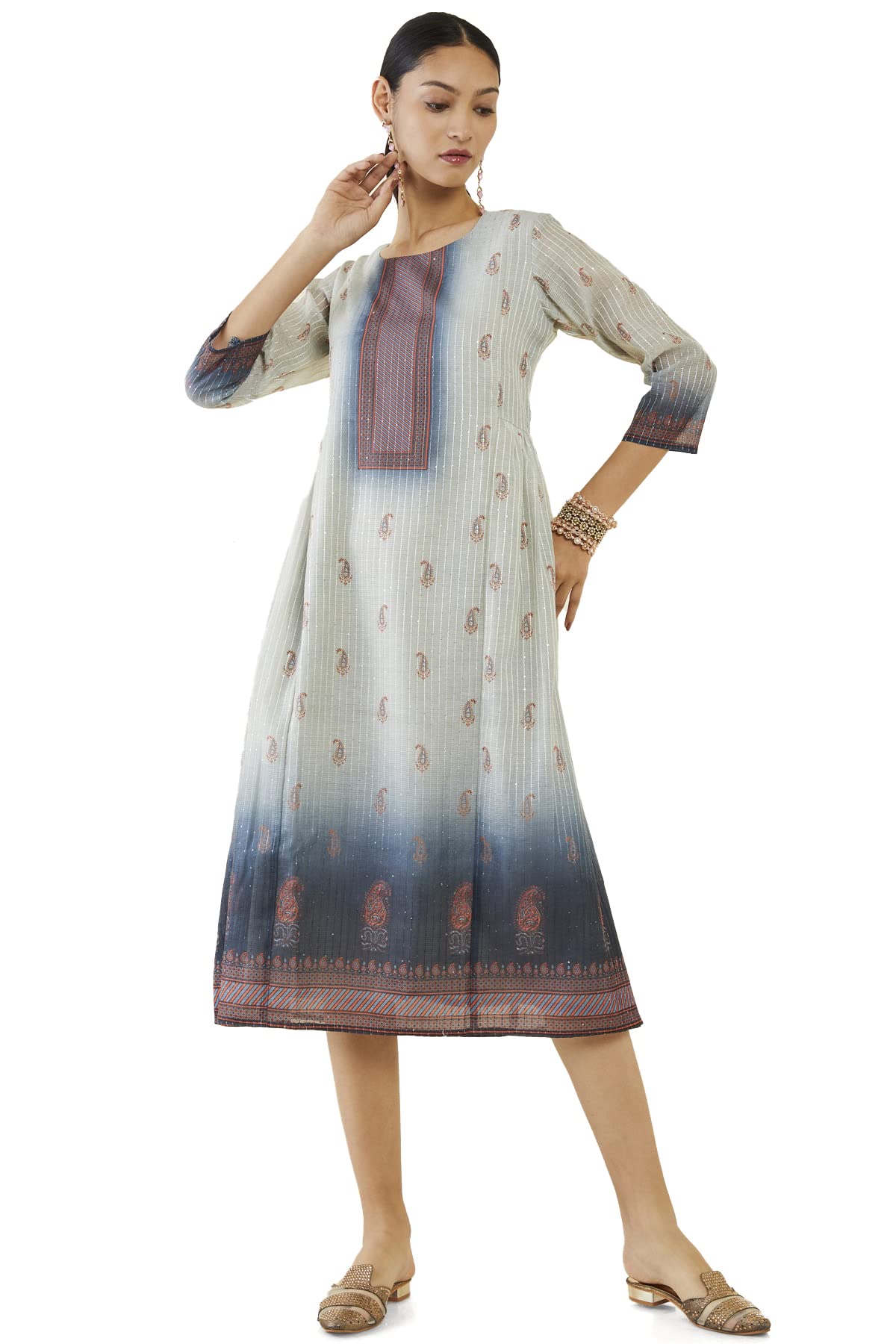 Soch Women Chanderi Paisley Kurta