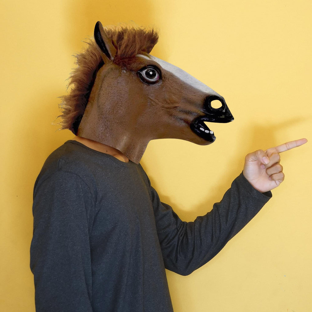 Magik Costumes Deluxe Horse Head Mask (Brown)
