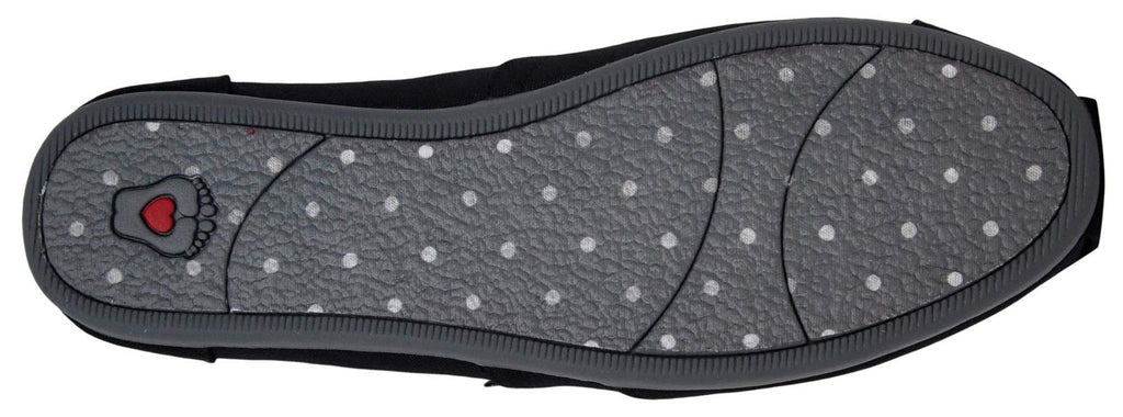 Skechers womens Bobs Plush - Peace & Love Flat, Black, 10 Wide US