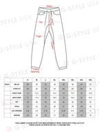 Victorious Men's Drop Crotch Joggers Denim Jean Pants JG803 - Vintage - 2X-Large