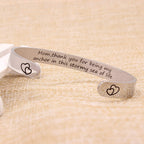 Btysun Mom Gifts for Christmas Inspirational Bracelets for Women Thanksgiving Gift Mother Birthday Gifts for Mom Cuff Bracelet M