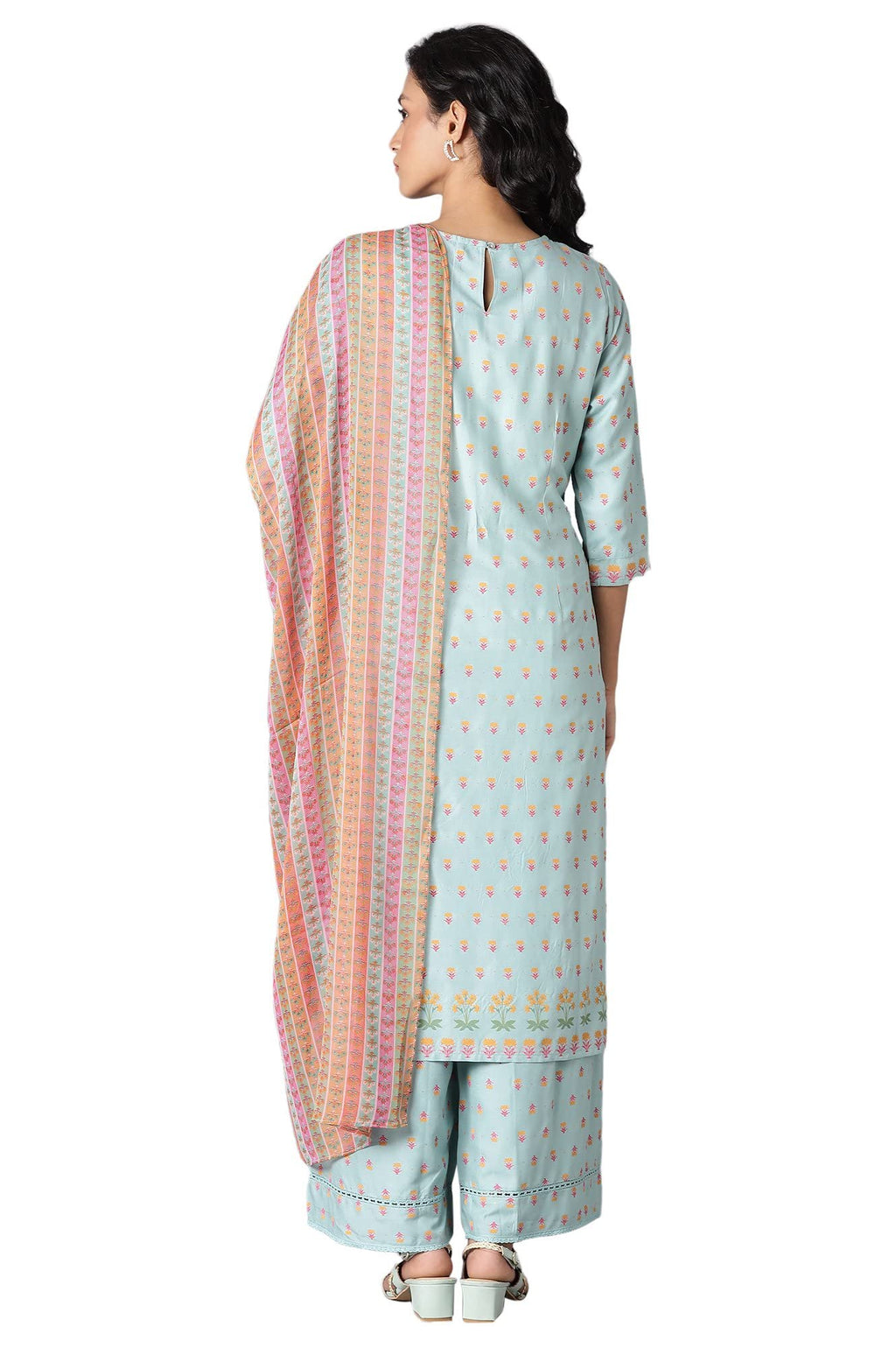 W For Woman Kurta, Parallel Pant & Dupatta