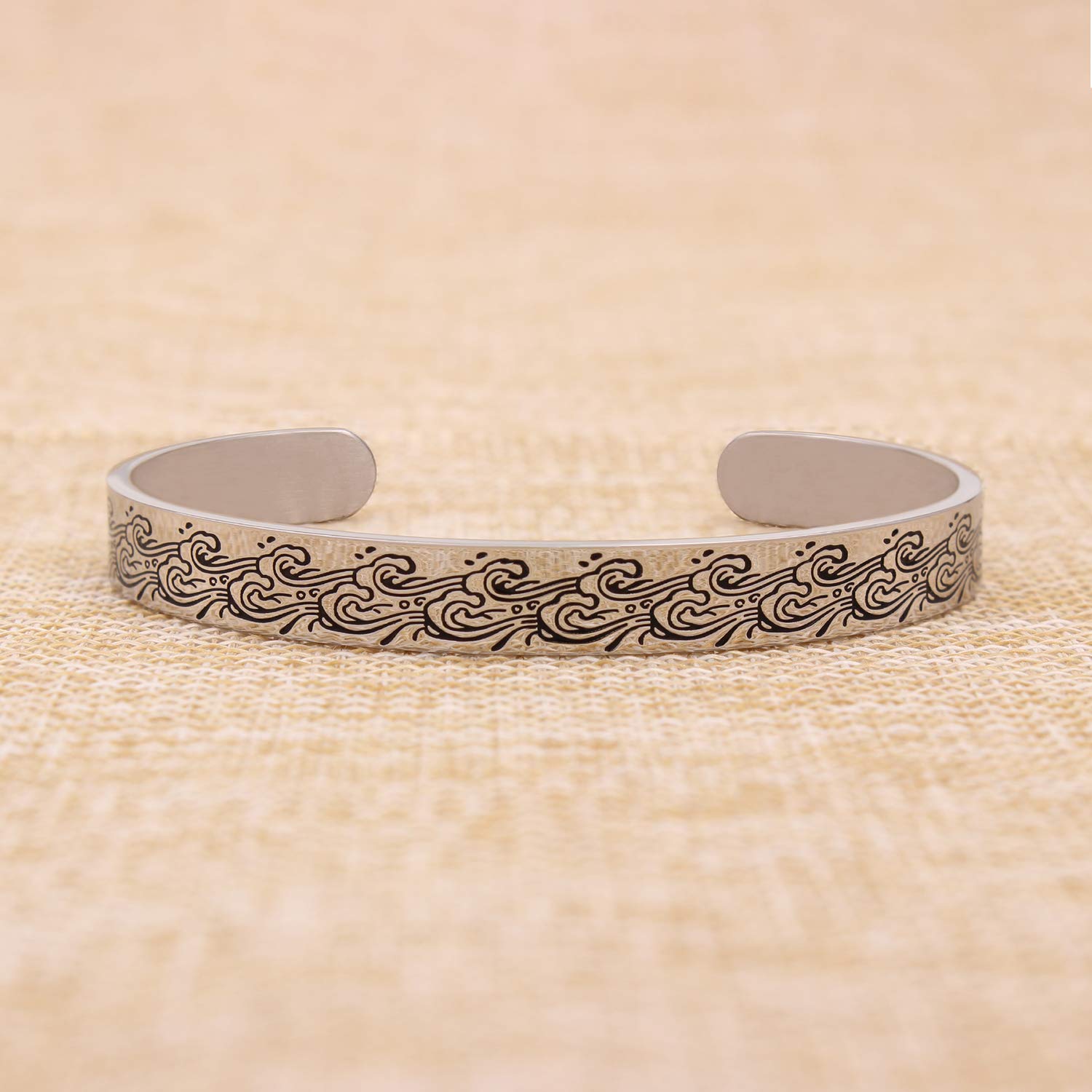 Btysun Bracelets for Women Gifts Christmas Inspirational Cuff Bracelets for Women Wide Bracelet Bangle Personlized Gifts for Her