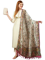 ANNI DESIGNER Womens Cotton Blend Straight Solid Kurta with Pant & Dupatta (SAVARI Cream-NW_XXL_Cream_XX-Large)