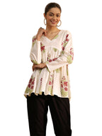 Libas Printed Cotton A-Line Tunic-98337XXL