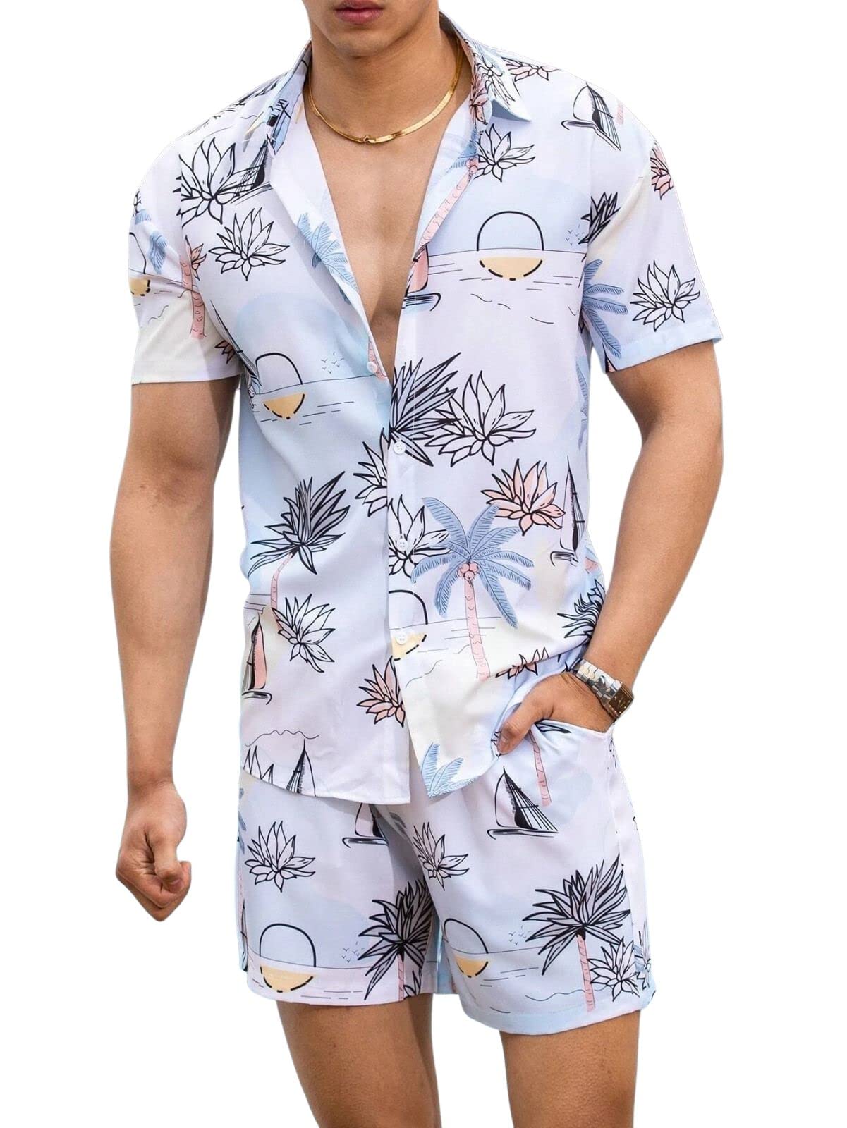 OM SAI LATEST CREATION Mens Night Dress || Multi Printed Rayon Short Night Suit Set || Night Dress for Boys || Mens Pajama Sho