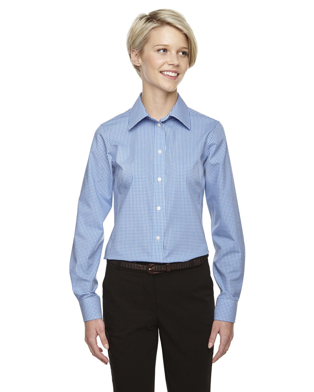 Ladies crown Woven collectioningham check - SILVER - S(D0102H7YEF2)
