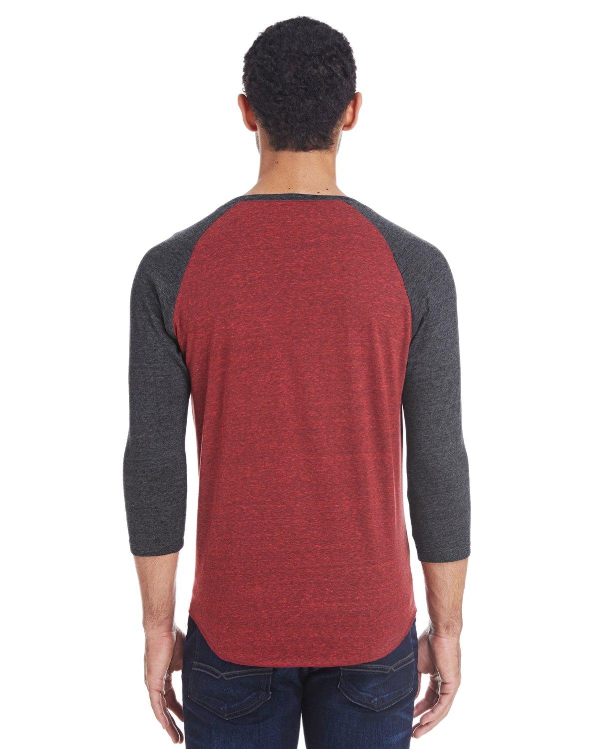 Unisex Triblend 34-Sleeve Raglan - cRM cRD BLK TRB - 3XL(D0102H7NP96)