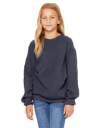 Youth Sponge Fleece Raglan Sweatshirt - BLAcK - S(D0102H7KASP)