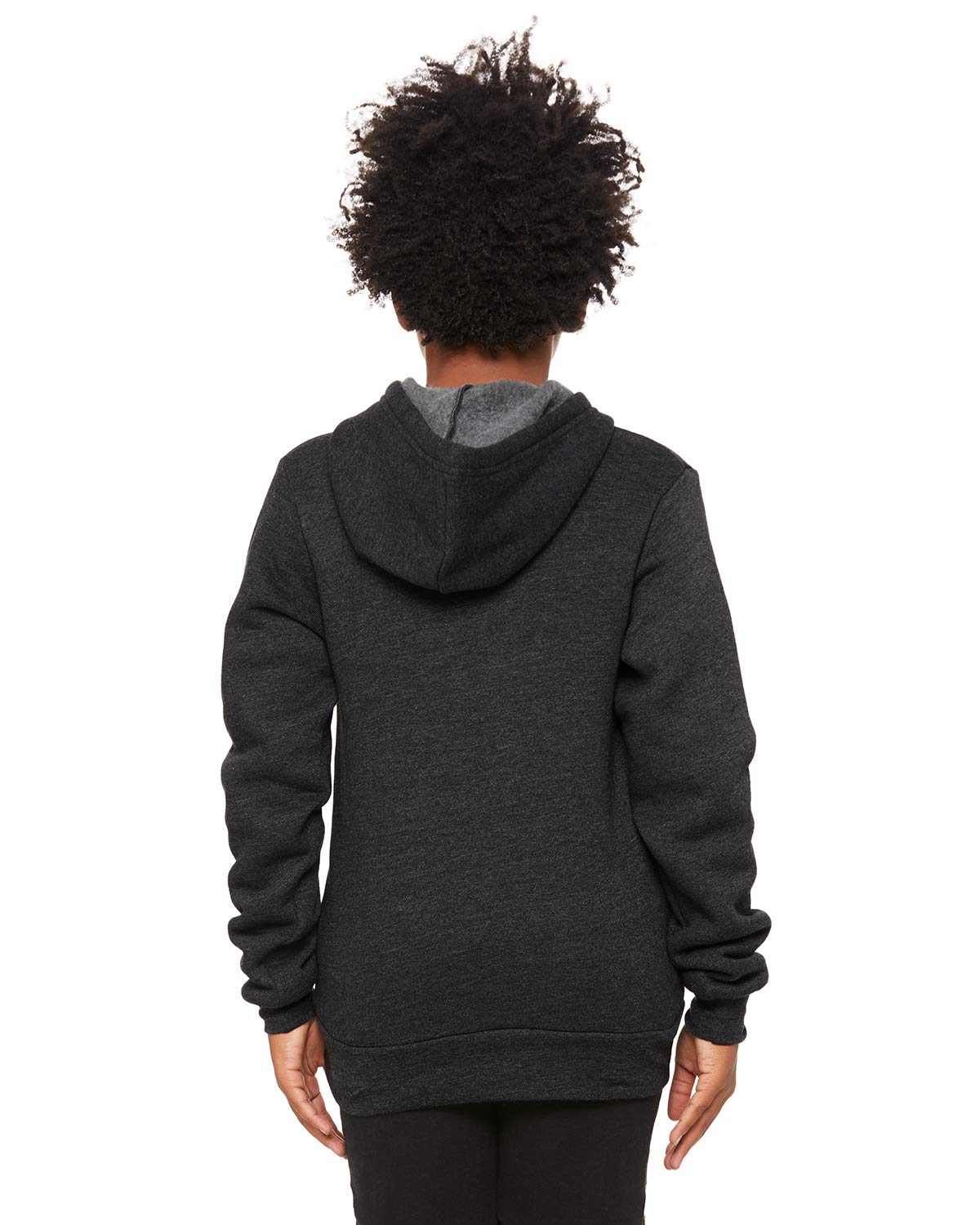Youth Sponge Fleece Pullover Hooded Sweatshirt - BLAcK - S(D0102H7W37P)