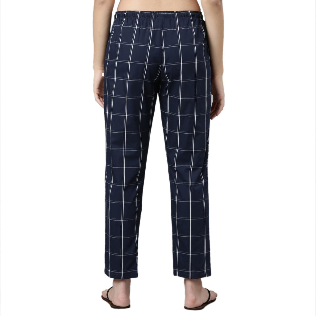 Enamor E4A5 Mid-Rise Straight Leg Pant for Women with Side Pockets