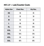 Red Kap Unisex Specialized Cuffed Lab Coat with 3 Front Pockets, White, 2X-Large