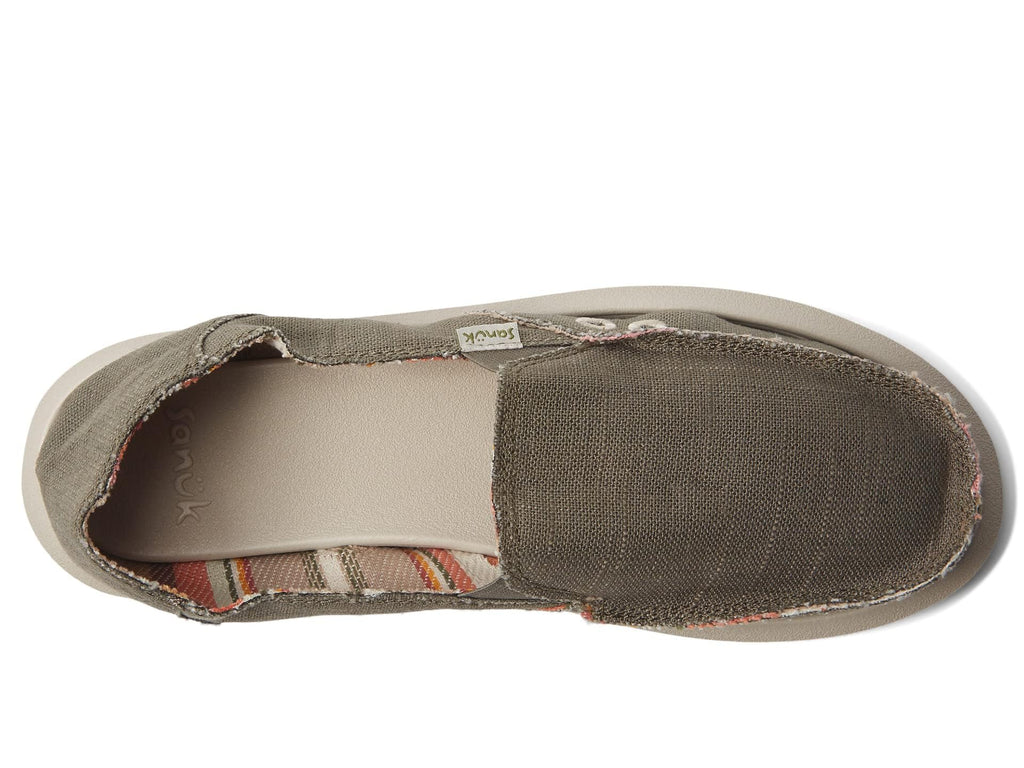 Sanuk Donna Soft Top Hemp Smokey Olive 9 B (M)
