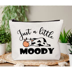BiuNiuring Cow Gifts for Cow Lovers, Cow Gifts for Women, Cow Accessories Cosmetic Bag, Cow Makeup Bag, Who Loves Moody Cosmetic
