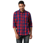 Pepe Jeans MenS Checkered Regular Fit Shirt (Pm307922_Red M)