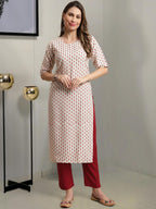 Tee Projekt Crepe Printed Kurta & Pant Set For Women Ethnic Wear Casual Wear Kurta Set