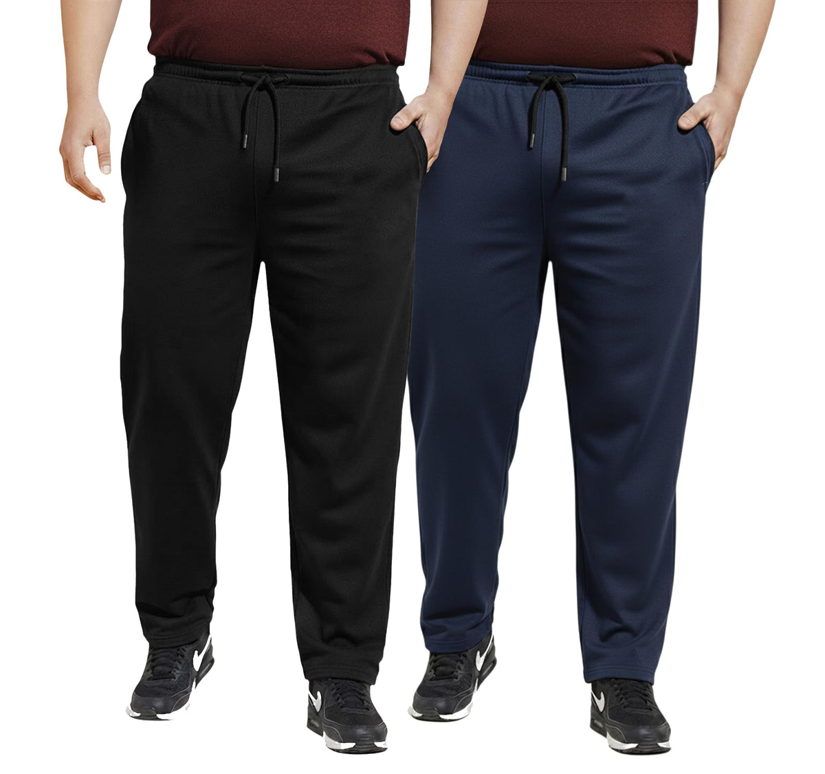 West Gate Clothing Plus Size MenS Regular Fit Trackpants | Mens Track Pants | MenS Track Pant Combo Pack 2 | Solid | 2Xl,3Xl,4 6