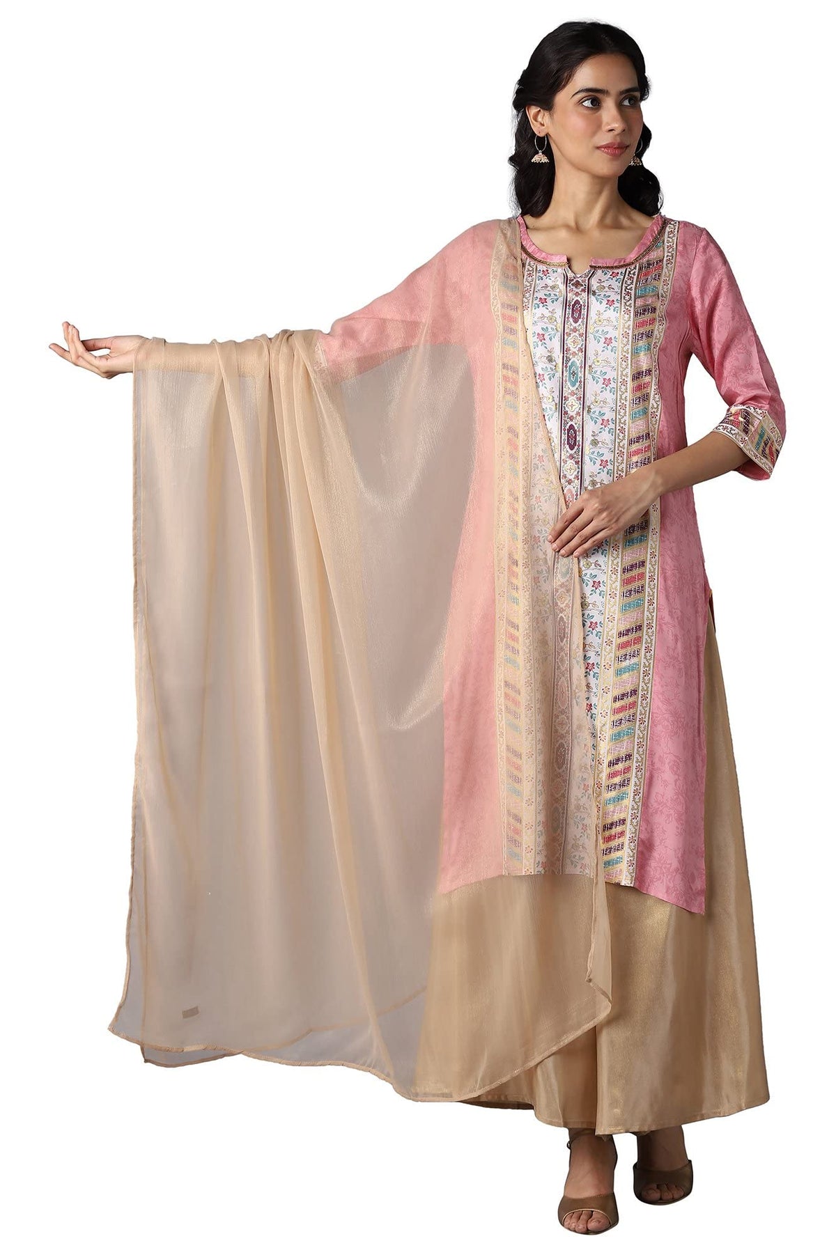 Aurelia Almond Gold Dupatta