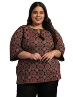 Extra Love By Libas Women'S Straight Kurti (25386_Black 3Xl)