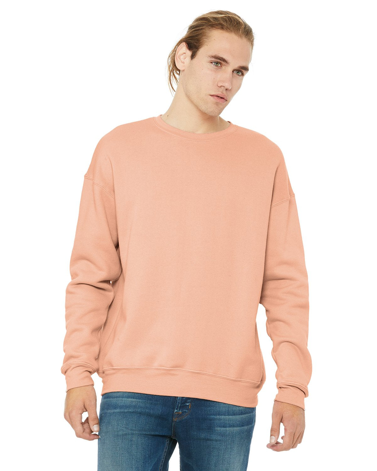 Unisex Drop Shoulder Fleece - WHITE - XS(D0102H7W9KX)