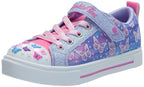 Skechers Girls Twinkle Sparks Sneaker, Lavender/Multi, 9 Toddler