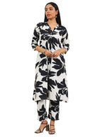 Libas WomenS Crepe Printed Co-Ords (400404_White_Xl)