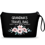 SEAMOON Grandma Gifts, Gifts for Grandma, Inspirational Gifts for Women, Black Grandma Travel Makeup Bag, Gifts for Grandma Birt